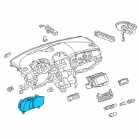 OEM Chevrolet Malibu Cluster Assembly Diagram - 23128278