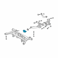 OEM 2010 Pontiac Vibe Bracket, Rear Suspension Lower Control Arm Front Diagram - 19184438