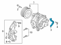 OEM Kia Stinger Bracket-Wiring Mounting Diagram - 91931D2071