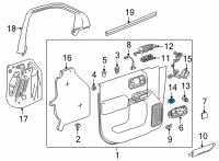 OEM 2019 Chevrolet Silverado 1500 LD Memory Switch Diagram - 84533093