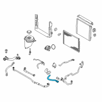 OEM 2014 BMW X6 Coolant Hose Diagram - 17-12-7-589-729