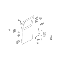 OEM 2012 Ford E-250 Latch Rods Diagram - F2UZ-1526460-A