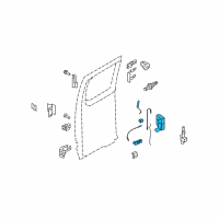 OEM 2001 Ford E-350 Super Duty Latch Assembly Diagram - 8C2Z-15264A00-D