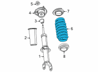 OEM 2022 Jeep Wagoneer Suspension Diagram - 68423428AA