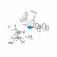 OEM 2011 Chevrolet Suburban 1500 Pad-Driver Seat Cushion Diagram - 25789849