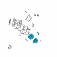 OEM Nissan Frontier Blower Motor & Fan Assembly Diagram - 27220-2M100