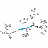 OEM 2015 Toyota Camry Intermed Pipe Diagram - 17420-0P230