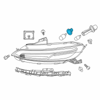 OEM 2017 Jeep Cherokee Socket-Turn Signal Bulb Diagram - 68226850AA