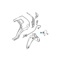 OEM 2010 Kia Sportage Spring-Fuel Filler Door Diagram - 695541F000