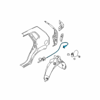 OEM 2007 Kia Sportage Catch & Cable Assembly-F Diagram - 815901F000