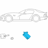 OEM 2008 Dodge Viper Module-Tire Pressure Monitoring Diagram - 4815227AG