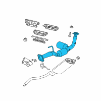 OEM 2010 Jeep Commander Converter-Exhaust Diagram - 52124344AC