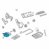 OEM 2007 Dodge Magnum Pump-Engine Oil Diagram - 68185165AA