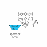 OEM Jeep Compass Shield-Exhaust Manifold Diagram - 4693349AC