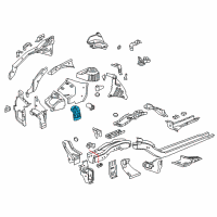 OEM 2015 Chevrolet Cruze Engine Support Diagram - 13335076