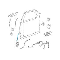 OEM 2012 GMC Yukon XL 1500 Lock Assembly Rod Diagram - 20984749