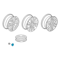 OEM Cadillac XT6 Wheel, Alloy Diagram - 84146392