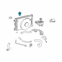 OEM Lincoln Thermostat Diagram - 2C5Z-8575-AA