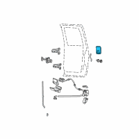 OEM 2001 Ford F-250 Super Duty Handle, Outside Diagram - 7C3Z-2626601-AA