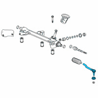OEM 2020 Acura MDX End, Passenger Side Tie Rod Diagram - 53540-TZ5-A01