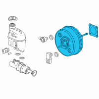 OEM 2007 Saturn Aura Booster Asm, Power Brake (Remanufacture) Diagram - 19208154