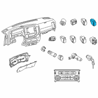 OEM 2015 Nissan NV1500 Switch Assembly Heat Seat Diagram - 25500-9N01B