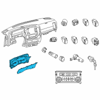 OEM 2014 Nissan NV1500 Speedometer Instrument Cluster Diagram - 24810-1PD0D