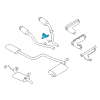 OEM 2001 Chrysler LHS Bracket-Exhaust Pipe Diagram - 4581010AB