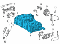 OEM Toyota Mirai Battery Assembly, Hv Sup Diagram - G9510-62011