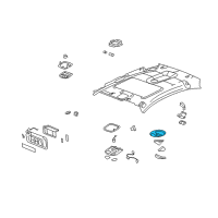 OEM 2009 Saturn Aura Bezel Asm-Dome Lamp *Neutral Diagram - 25928477