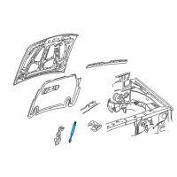 OEM Mercury Mountaineer Support Cylinder Diagram - F67Z-16C826-AA