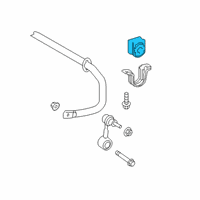 OEM 2021 Lexus UX250h Bush, STABILIZER, RR Diagram - 48818-76030