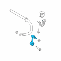 OEM 2019 Lexus ES350 Sway Bar Link Diagram - 4883047010