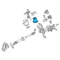 OEM 2017 Toyota Highlander Motor Assembly Diagram - 80960-0E070