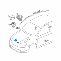 OEM Toyota Matrix Front Sensor Diagram - 89173-09120