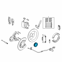 OEM Ford Rear Sensor Ring Diagram - 6W1Z-2C189-AA