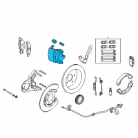 OEM 2004 Ford F-150 Heritage Caliper Assembly Diagram - G2MZ-2V552-BRM