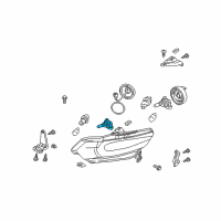 OEM 2012 Honda Insight Bulb, Headlight (Hb3) (12V 60W) (Koito) Diagram - 33115-S7A-003