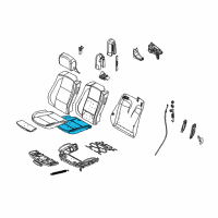 OEM 2008 BMW M6 Basic Seat Upholstery, Right Diagram - 52-10-9-142-378