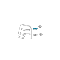 OEM 2004 Ford F-150 Stop Lamp Bulb Diagram - F6DZ-13466-FA