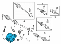 OEM 2019 Kia K900 Diff Assembly-FRT Diagram - 474004J030