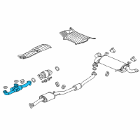 OEM 2013 Acura RDX Pipe A, Exhaust Diagram - 18210-TX4-A01