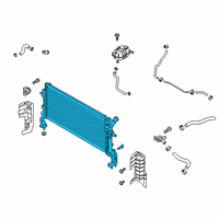 OEM 2019 Hyundai Veloster Radiator Assembly Diagram - 25310-J3450