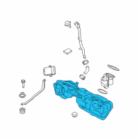 OEM 2017 BMW 328d Plastic Fuel Tank Diagram - 16-11-7-294-609