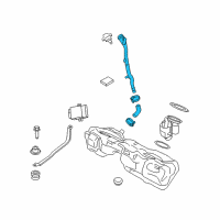 OEM 2017 BMW 328d Plastic Filler Pipe Diagram - 16-11-7-244-031