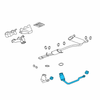 OEM Saturn Vue Converter & Pipe Diagram - 96817482