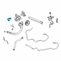 OEM Cadillac Pressure Hose Connector Diagram - 23169321