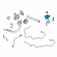 OEM Cadillac Reservoir Diagram - 23259981