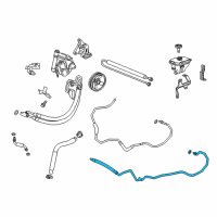 OEM Cadillac XTS Lower Return Hose Diagram - 23450576