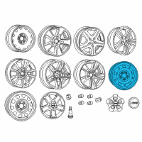 OEM Chrysler Sebring Wheels-Spare Wheel Diagram - 5105079AC